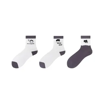 WAJUZHEN Mid Calf Socks Unisex 3 Pack Life's Imagination