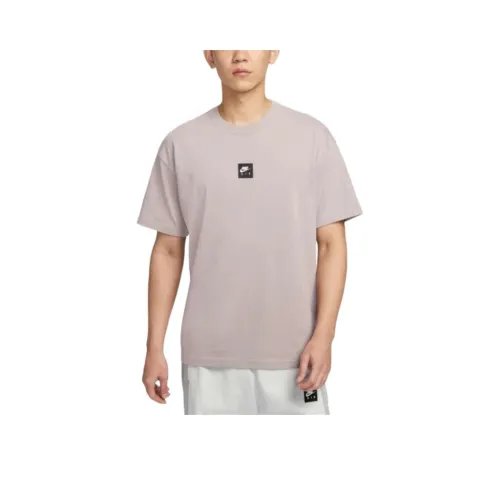 Nike T Shirts Men Purple Gray