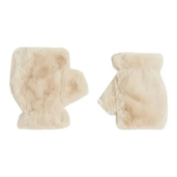 APPARIS Polyester Knit Gloves Women's White