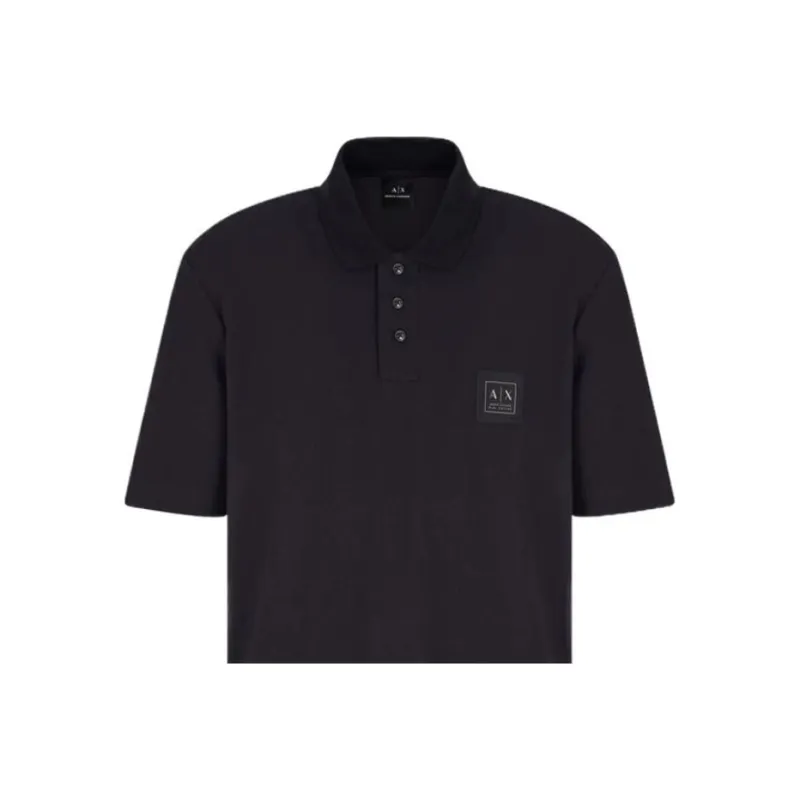 ARMANI EXCHANGEAE SS25 Polo Shirt Men's Marine Blue-1