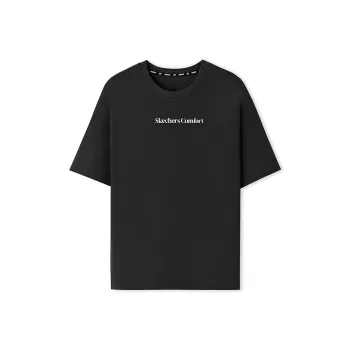 Skechers Sports Lifestyle Trendy Quick Dry T Shirt Unisex Carbon Black