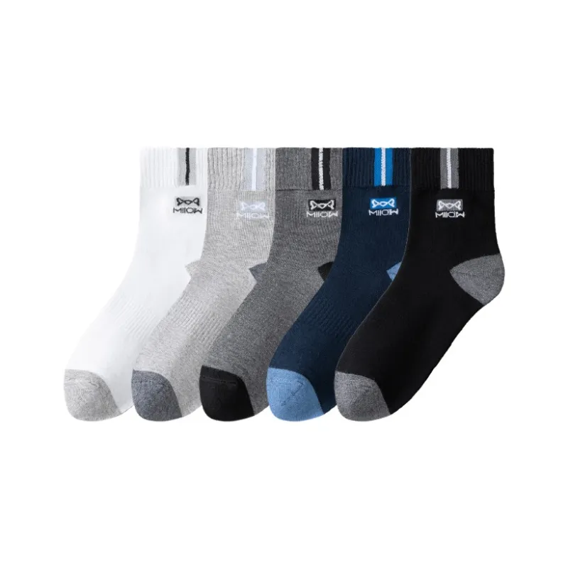 MIIOW Mid Calf Socks Unisex 5 Pack-20