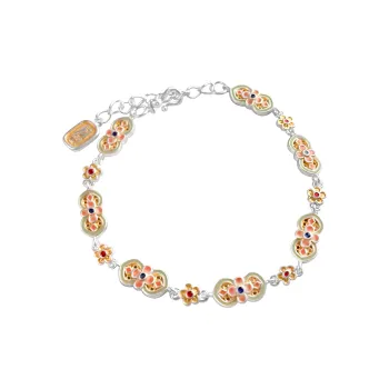 VXSAX 999 Fine Silver Pure Silver Bracelets Women's