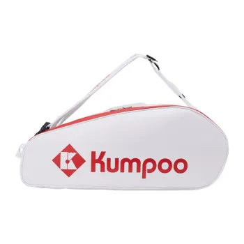 KUMPOO Badminton Racket Bags 6 Pcs Crossbody Bag White Red Color Scheme Unisex