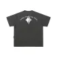 Gray, Diamond, Snowflake Pattern, Short-Sleeved Shirt