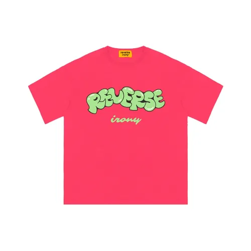 EMPTY REFERENCE x REVERSE IRONY T Shirt Unisex Rose Red