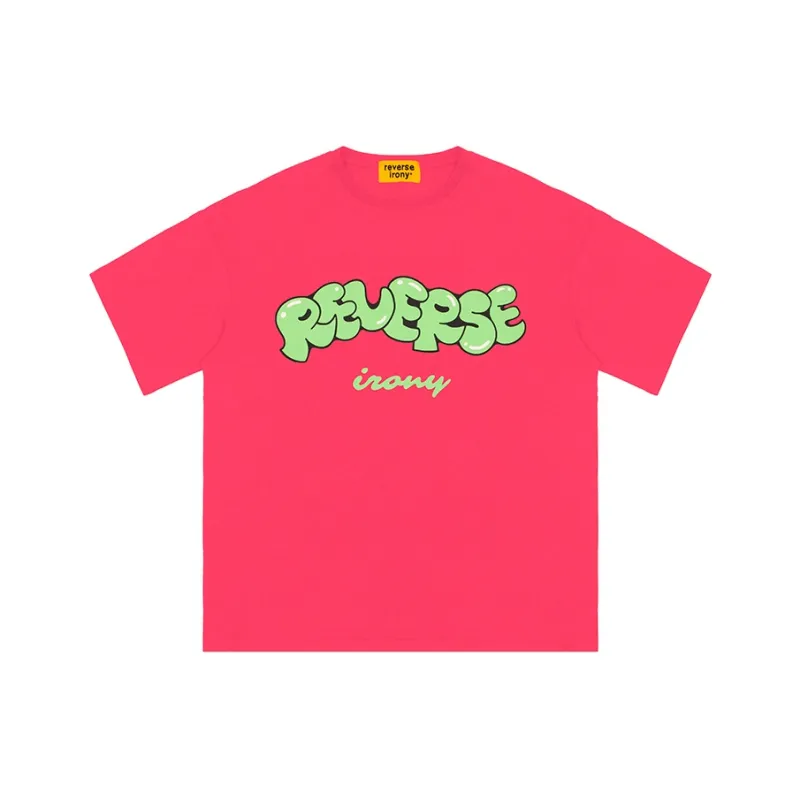 EMPTY REFERENCE x REVERSE IRONY T Shirt Unisex Rose Red-0