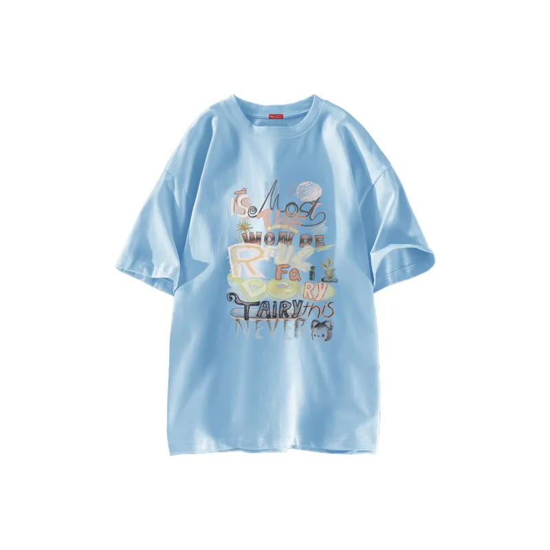 ALI THE FOX T-Shirt Unisex Misty Blue-15