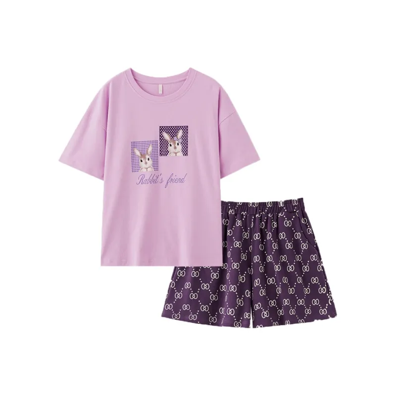 Maultiay Pajama Set Women's Purple-0