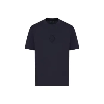 EMPORIO ARMANI Asv Jersey T shirt With Embossed Eagle Logo