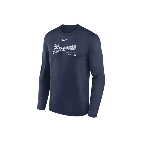 Nike Atlanta Braves Authentic Collection Practice Men's Nike Dri-FIT Mlb Long-Sleeve T-Shirt