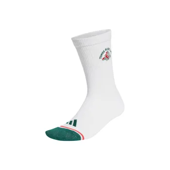 Adidas GRAPHIC SOCKS Mid Calf Socks Unisex 1 Pack White/Forest Green