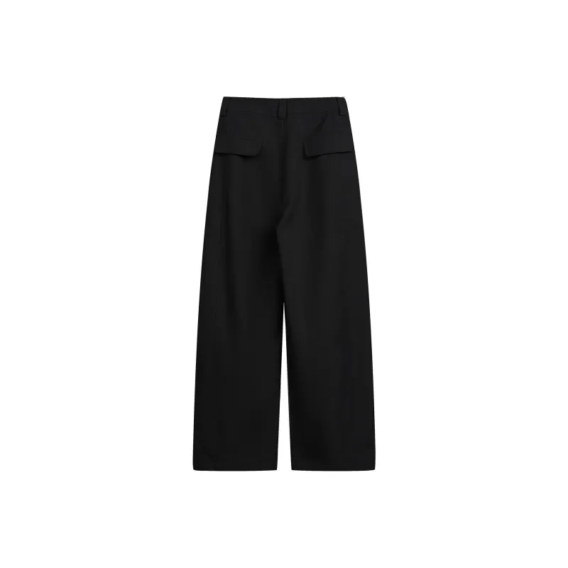 ICH MODE Casual Pants Unisex Black-1