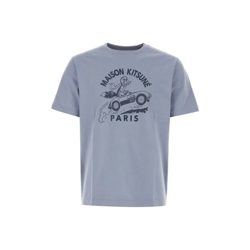 Maison Kitsune Racing Fox Cotton T shirt-0