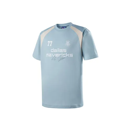 NBA Mavericks Team Doncic T Shirt Unisex Light Blue