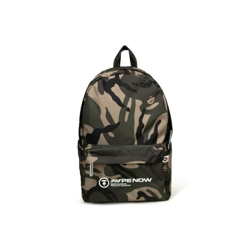Aape Polyester Backpack Unisex Green-0