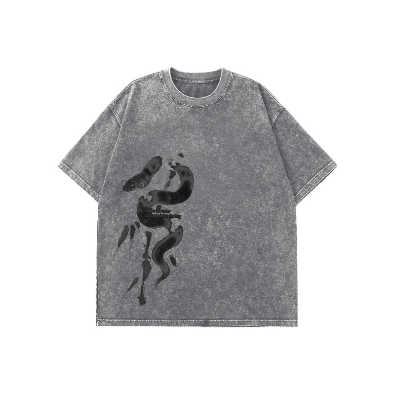 DUKE+DEXTER T Shirt Unisex Washed Black-3