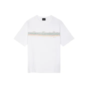 Paul Smith Desert Stripe Printed T Shirt