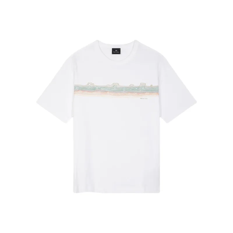 Paul Smith Desert Stripe Printed T Shirt-0