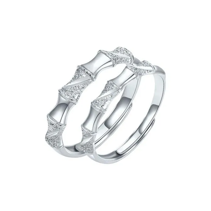 Old Qingyun Silver Building Sterling Silver 990 Rings Unisex-7