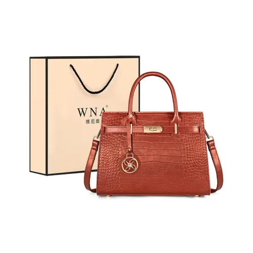 Vigno Synthetic Leather Portable Tote Women's Bag, One Shoulder, Crossbody Women's Red