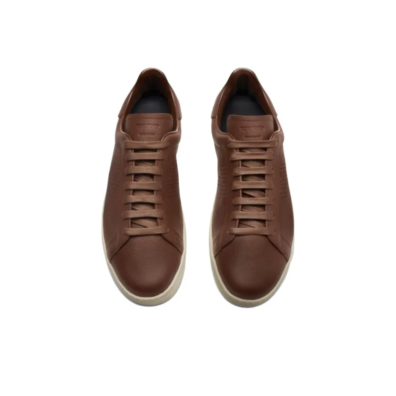 TF WARWIC Low Top Skateboard Shoes Men's Brown-3