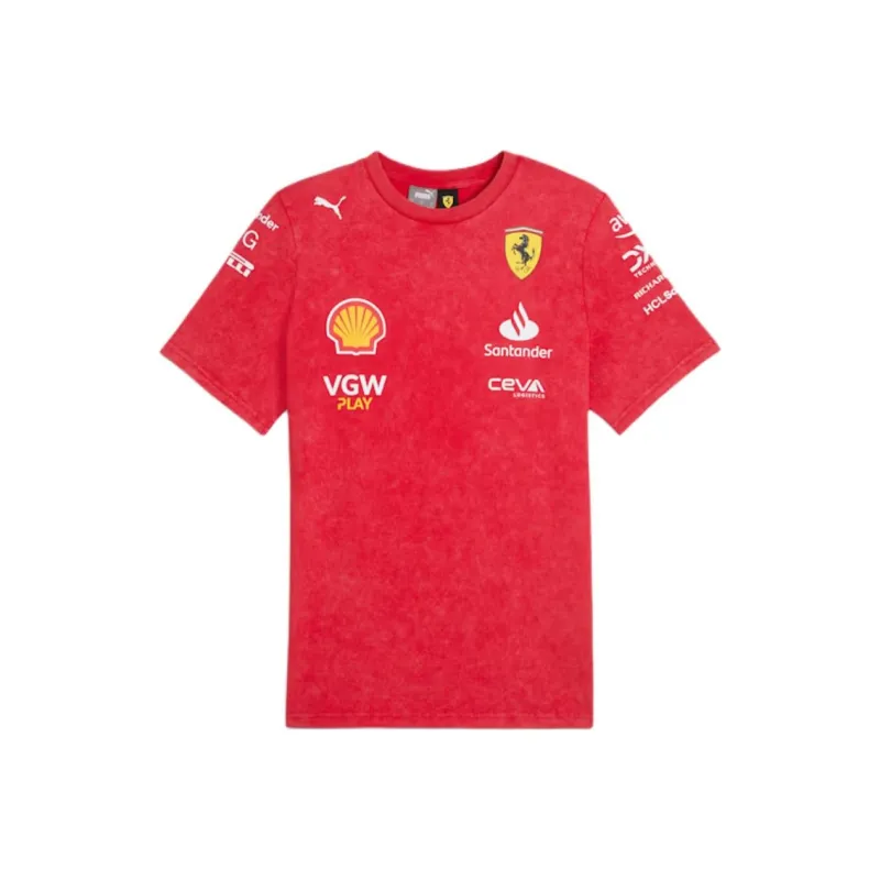 PUMA x Ferrari SCUDERIA FW24 T Shirt Men's Red-0