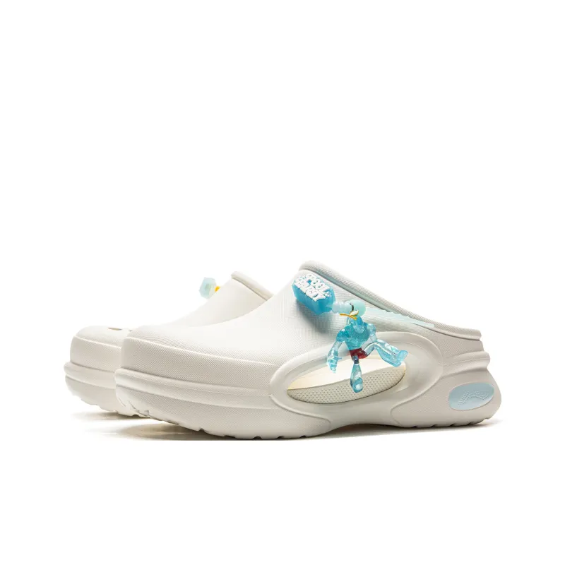 YINGXIONGLIANMENGYONGCHIPAIDUI x LiNing Soft Clogs Unisex White-2