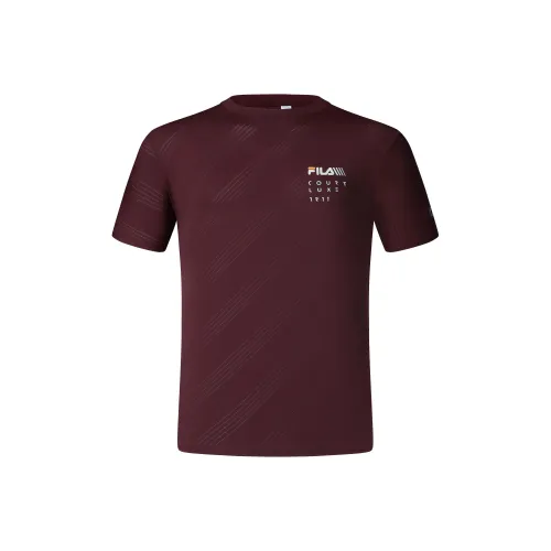 FILA Set-in Sleeve T-Shirt Men's Wine Red
