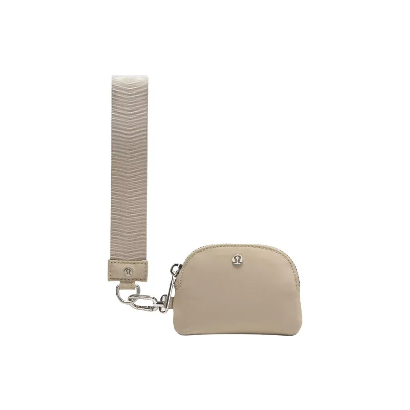 Lululemon Nylon Coin Purse Women's Khaki & White-1