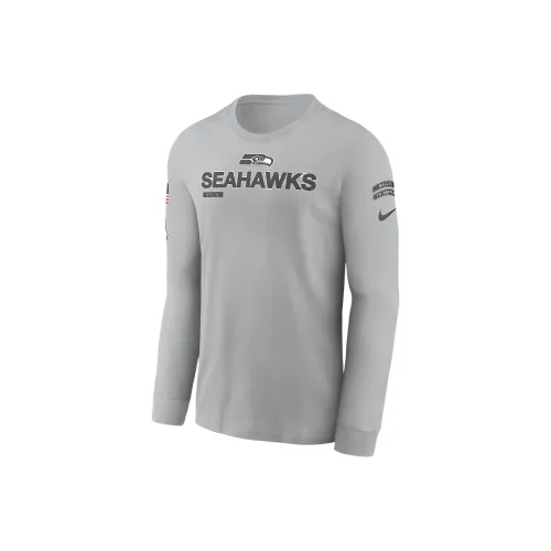 nike mercurial Seattle Seahawks Salute To Service Mascot Edge Legend Men's nike mercurial Nfl Long Sleeve T Shirt
