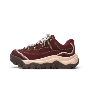 ESTEE GEEA Low Top Casual Shoes Unisex Burgundy