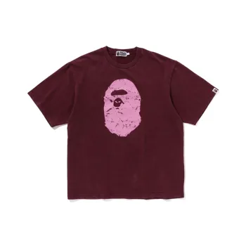A BATHING APE Heavy Washed Ape Head Relaxed Fit Tee