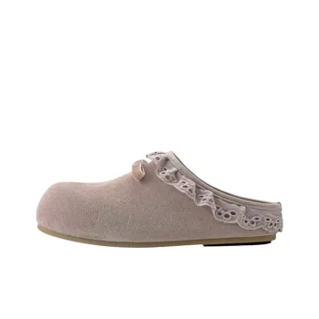 ABCYLM Rubber Sole Quiet Abrasion Resistant Slip Resistant Wrap toe Slippers Women's