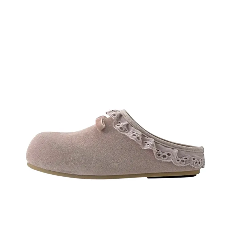 ABCYLM Rubber Sole Quiet Abrasion Resistant Slip Resistant Wrap toe Slippers Women's-0