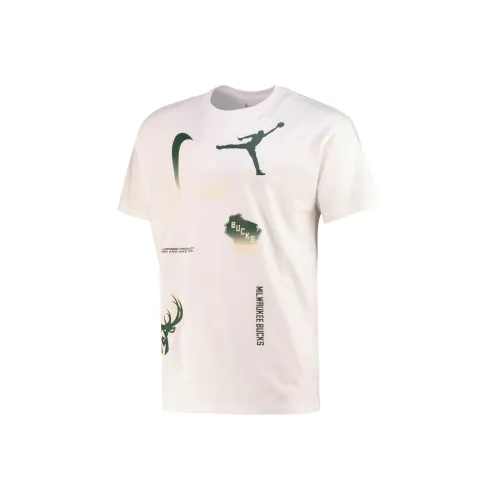 NBA x Jordan Milwaukee Bucks T-Shirt Men's White