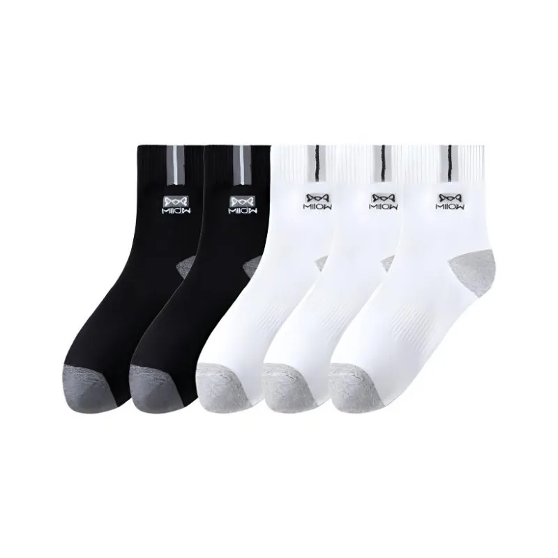 MIIOW Mid Calf Socks Unisex 5 Pack-5