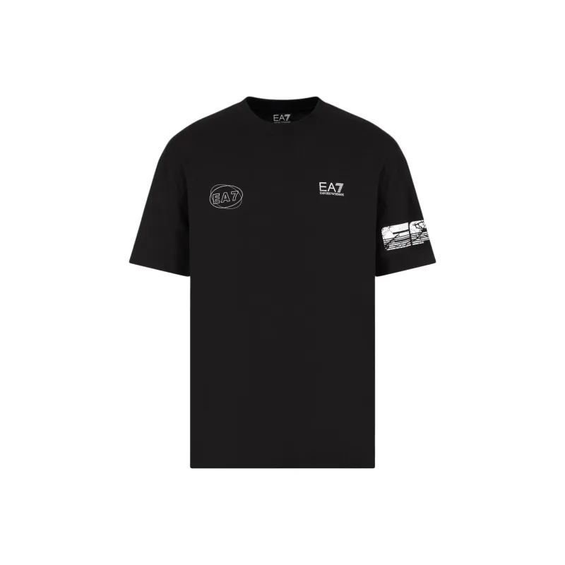 EMPORIO ARMANI Graphic print Cotton T shirt-0