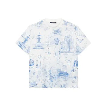 LOUIS VUITTON Printed Cotton Pique T Shirt