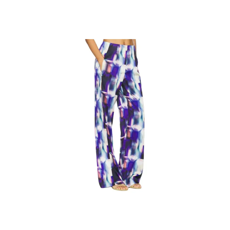 Misaki Casual Pants Women's Purple-2