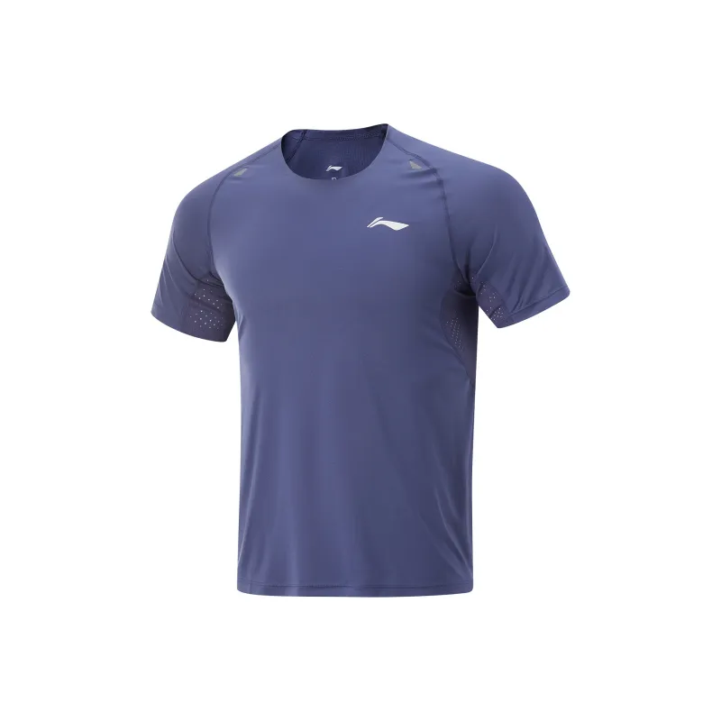 LiNing Running Collection T-Shirt Men's Sky Twilight Blue-0