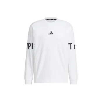 Adidas SS25 M WORD LS T Shirt Men's White