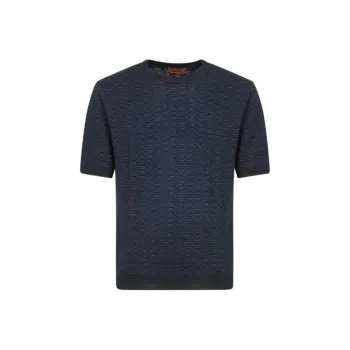 MISSONI Wave Patterned Crewneck T Shirt