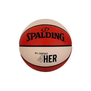 SPALDING Women's Series PU Basketball White Brown Size 6 Ball Training Women's