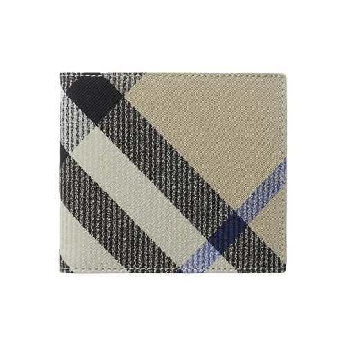 Burberry Leather Wallet Men's Moss Green