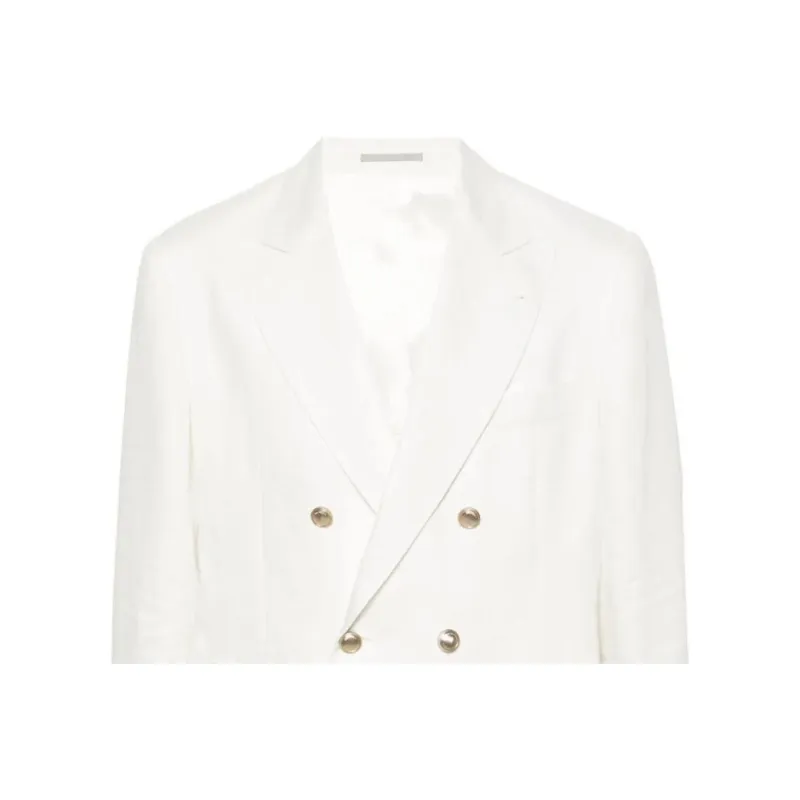 Brunello Cucinelli Double Breasted Long Sleeved Blazer-4