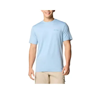 Columbia Kwick Hike Back Graphic Short Sleeve T-Shirt Men's Ripple Blue