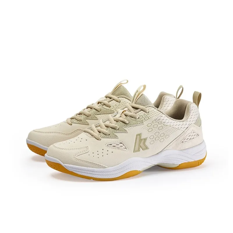 Kawasaki Cushioning, Wear Resistant Low Top Badminton Shoes Unisex Sand Gray-1