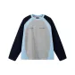 Heather Gray & Navy Blue