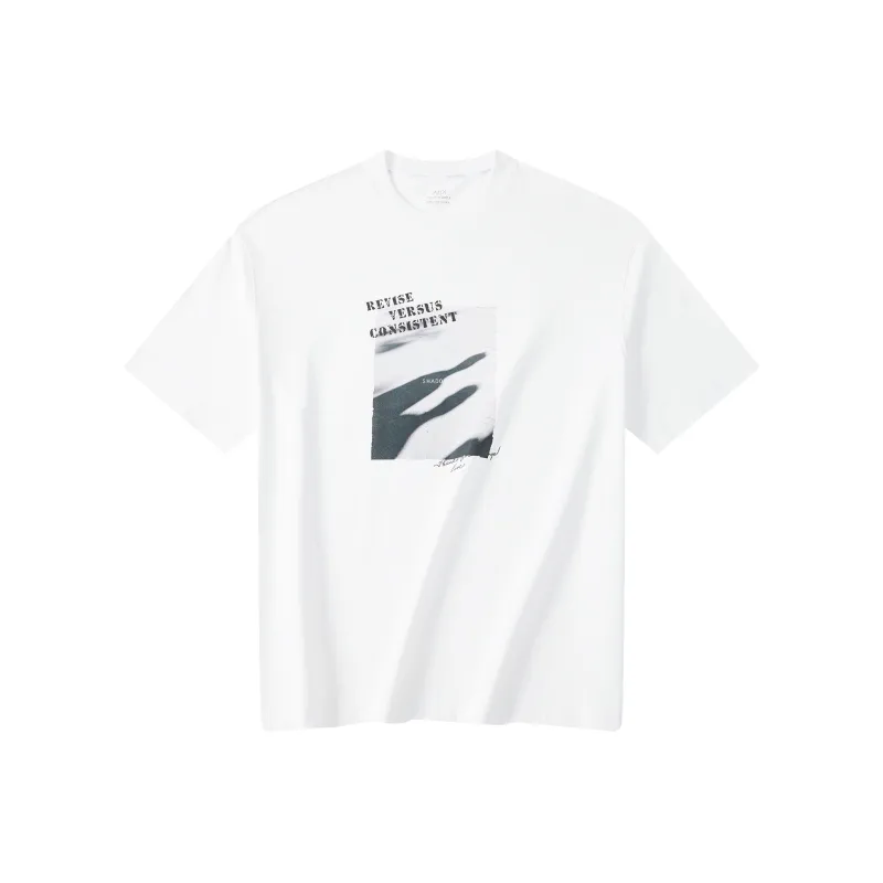 A.B.X Front And Back Theme Print Crew Neck Pullover Short Sleeved T Shirts Men's-0
